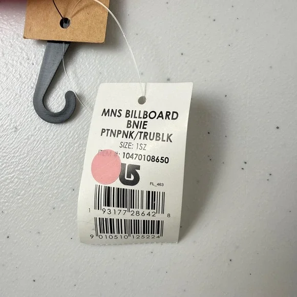 Burton Beanie Adult One Size Pink Black Billboard Reversible Knit Hat Winter NEW - Picture 4 of 8